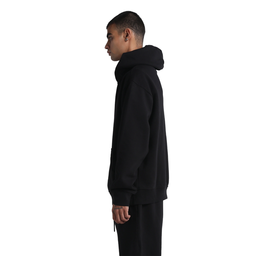 SHAKA WEAR Max Heavy Fleece Garment Dye Hoodie, - 13.5 Oz, Black