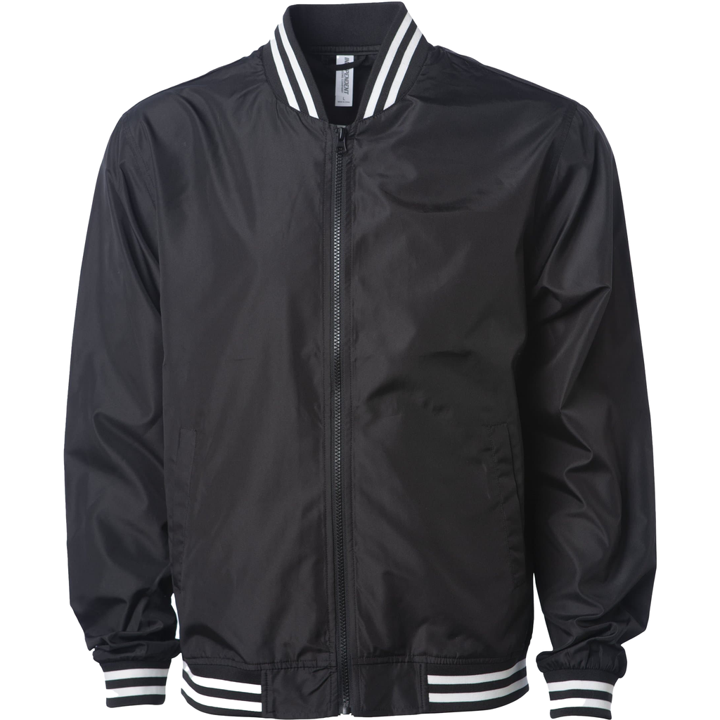 Black White Stripe Rib