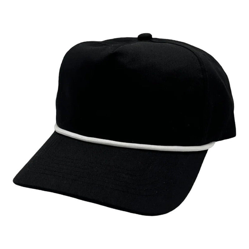 NISSI CAPS GNV-228GF, Golf Cap, Black With White String