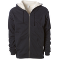 INDEPENDENT EXP40SHZ, Sherpa Lined Zip Hooded Sweatshirt, Black