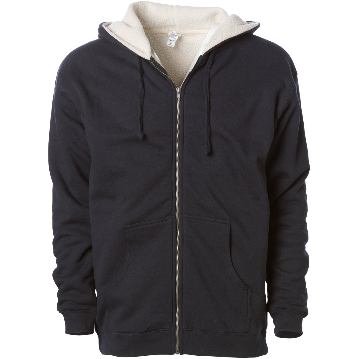 INDEPENDENT EXP40SHZ, Sherpa Lined Zip Hooded Sweatshirt, Black