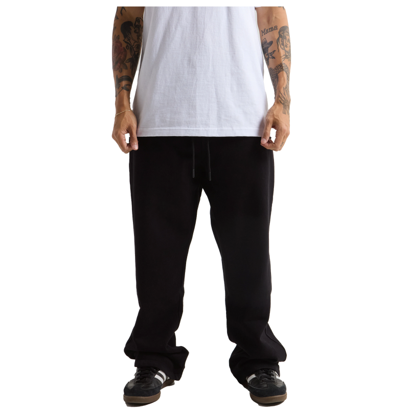 SHAKA WEAR Garment-Dye-Straight-Leg-Baggy-Sweatpants, Garment Dye Straight Leg Baggy Sweatpants, Black
