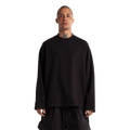 SHAKA WEAR Max Heavyweight Oversized Long Sleeve, - 7.5 Oz, Black