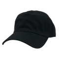 NISSI CAPS GN-1004P5, Washed Cotton Dad Caps, Black