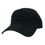 NISSI CAPS GN-1004P5, Washed Cotton Dad Caps, Black