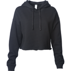 INDEPENDENT AFX64CRP, Women's Lightweight Crop Hooded Pullover, Black