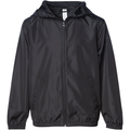 INDEPENDENT EXP24YWZ, Youth Lightweight Windbreaker Jacket, Black