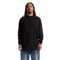 SHAKA WEAR Max Heavyweight Long Sleeve, - 7.5 Oz, Black