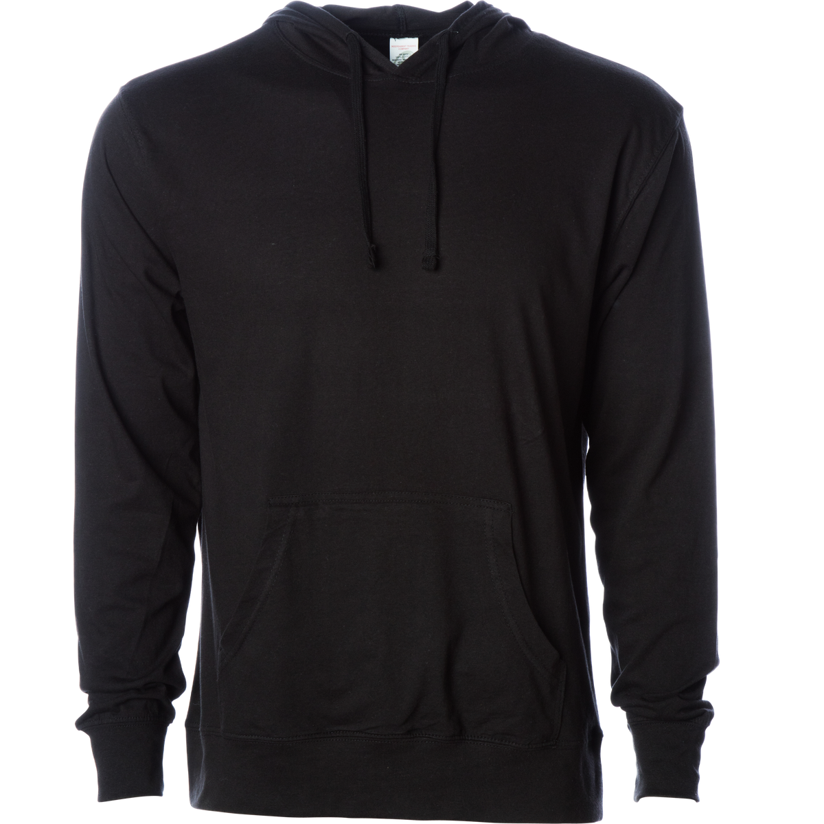 INDEPENDENT SS150J, Lightweight Jersey Hooded Pullover, Black