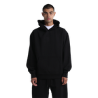 SHAKA WEAR Max Heavy Fleece Garment Dye Hoodie, - 13.5 Oz, Black
