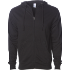 INDEPENDENT SS4500Z-P2, Ss4500z - Midweight Zip Hooded Sweatshirt (classic Navy Heather, Forest Camo), Black