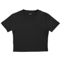 AXISM 7013, Woman Dri Ease Crop Top, Black