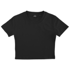 AXISM 7013, Woman Dri Ease Crop Top, Black