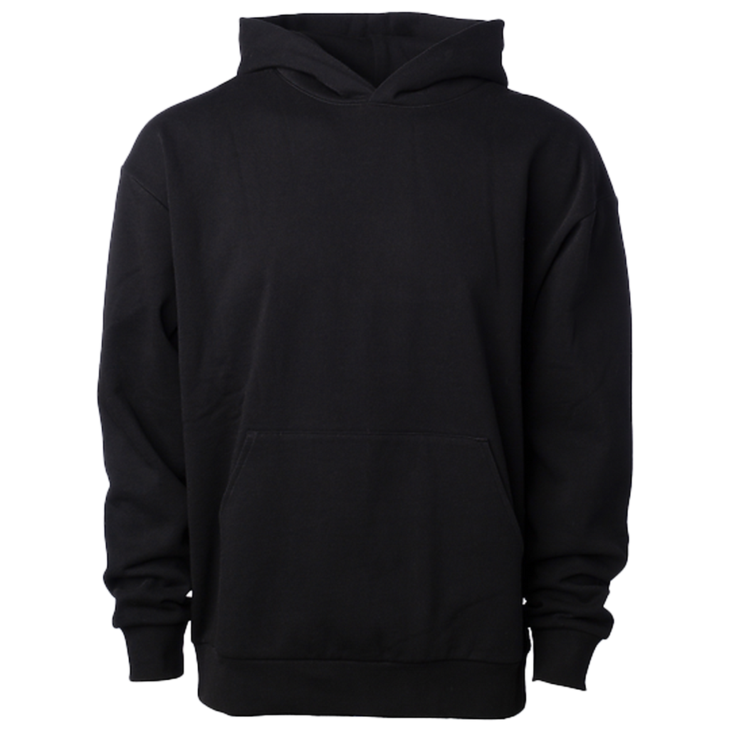 INDEPENDENT IND330BLV-P2, Ind330blv - Boulevard 330gm Heavyweight Pullover Hood (pigment Black, Storm Blue), Black