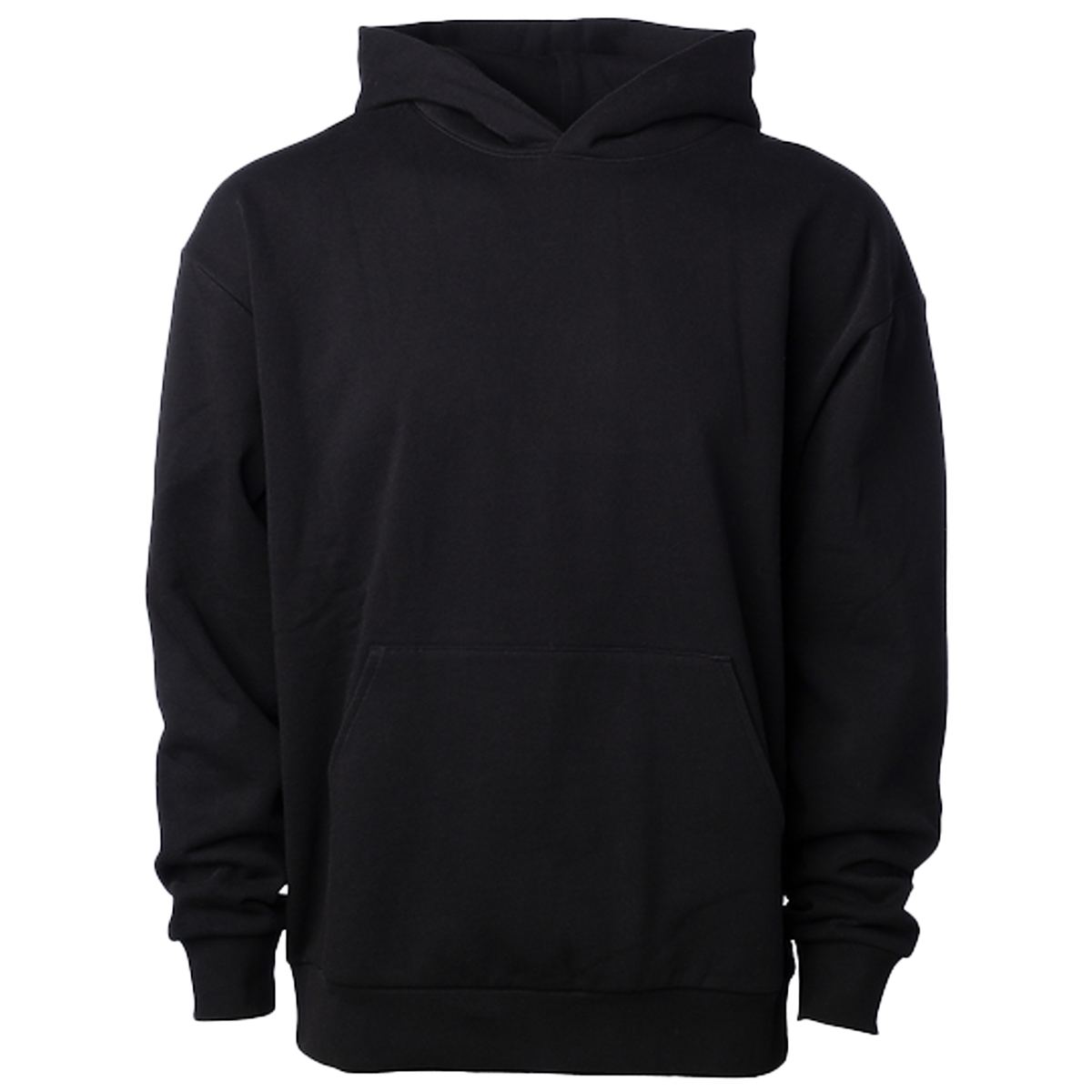 INDEPENDENT IND330BLV-P2, Ind330blv - Boulevard 330gm Heavyweight Pullover Hood (pigment Black, Storm Blue), Black