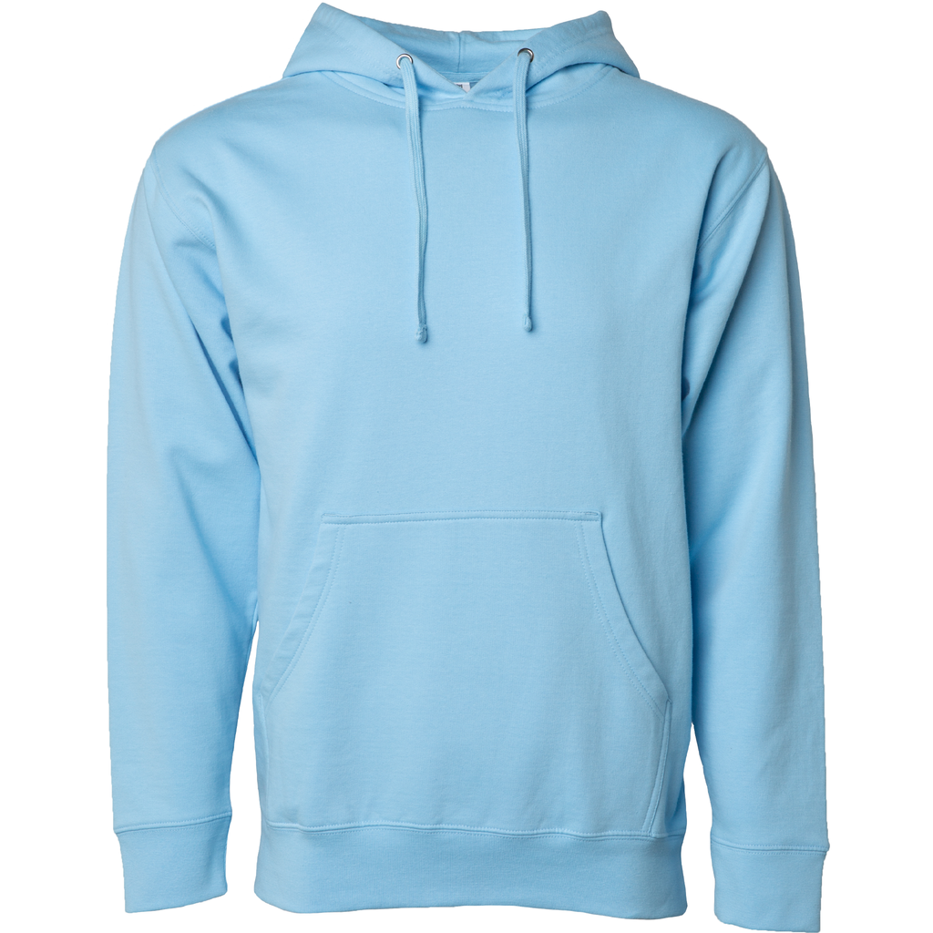 INDEPENDENT SS4500, Midweight Hooded Pullover Sweatshirt, Blue Aqua
