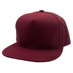 NISSI CAPS GNV-OTS001P5, - 5 Panels High Profile Flat Bill, Burgundy