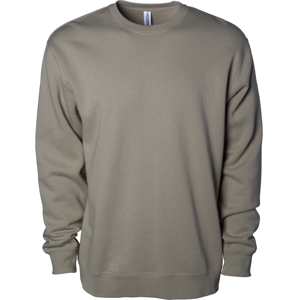 INDEPENDENT SS3000, Midweight Crewneck Sweatshirt, Cement