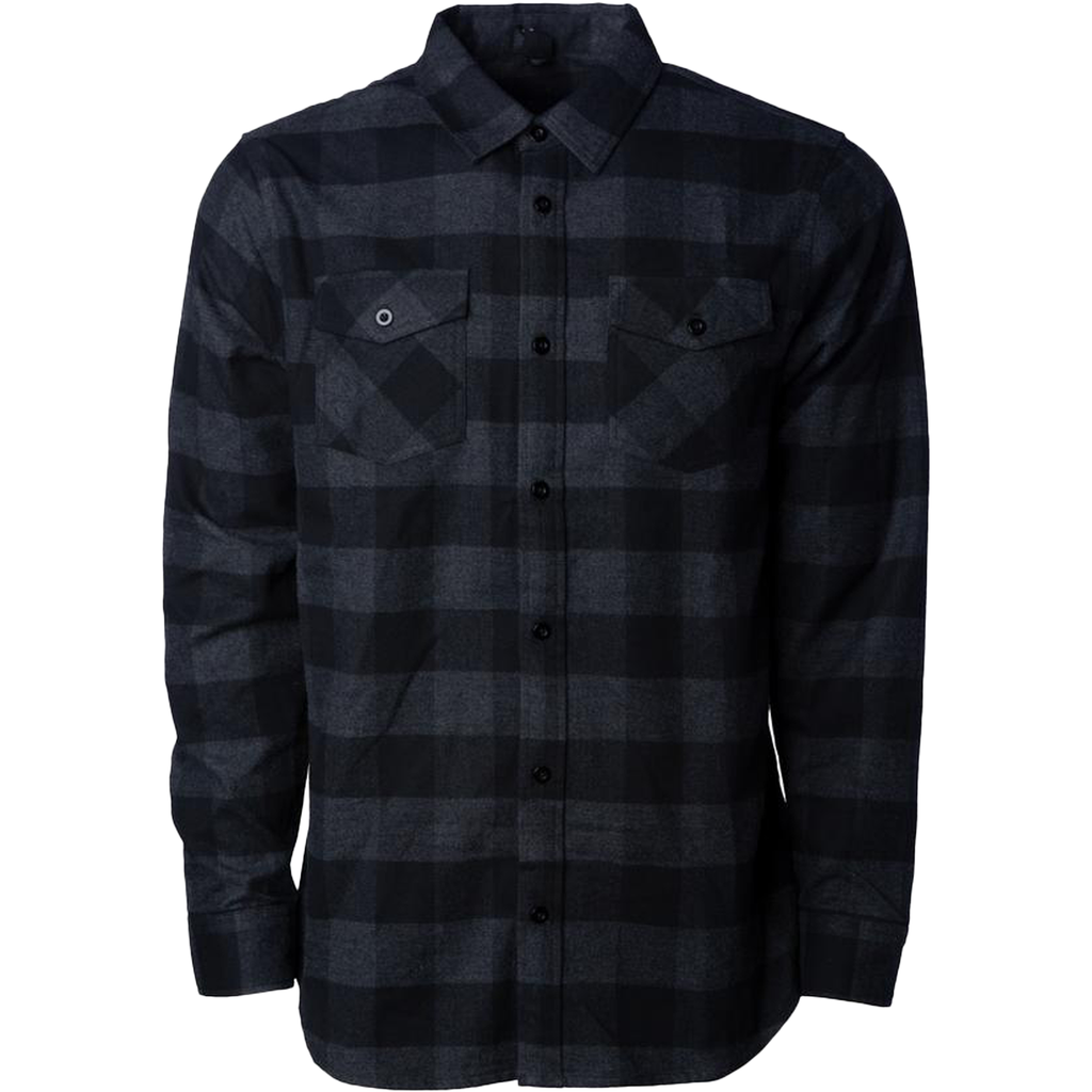 INDEPENDENT EXP50F, Men's Flannel Shirt, Charcoal Heather Black