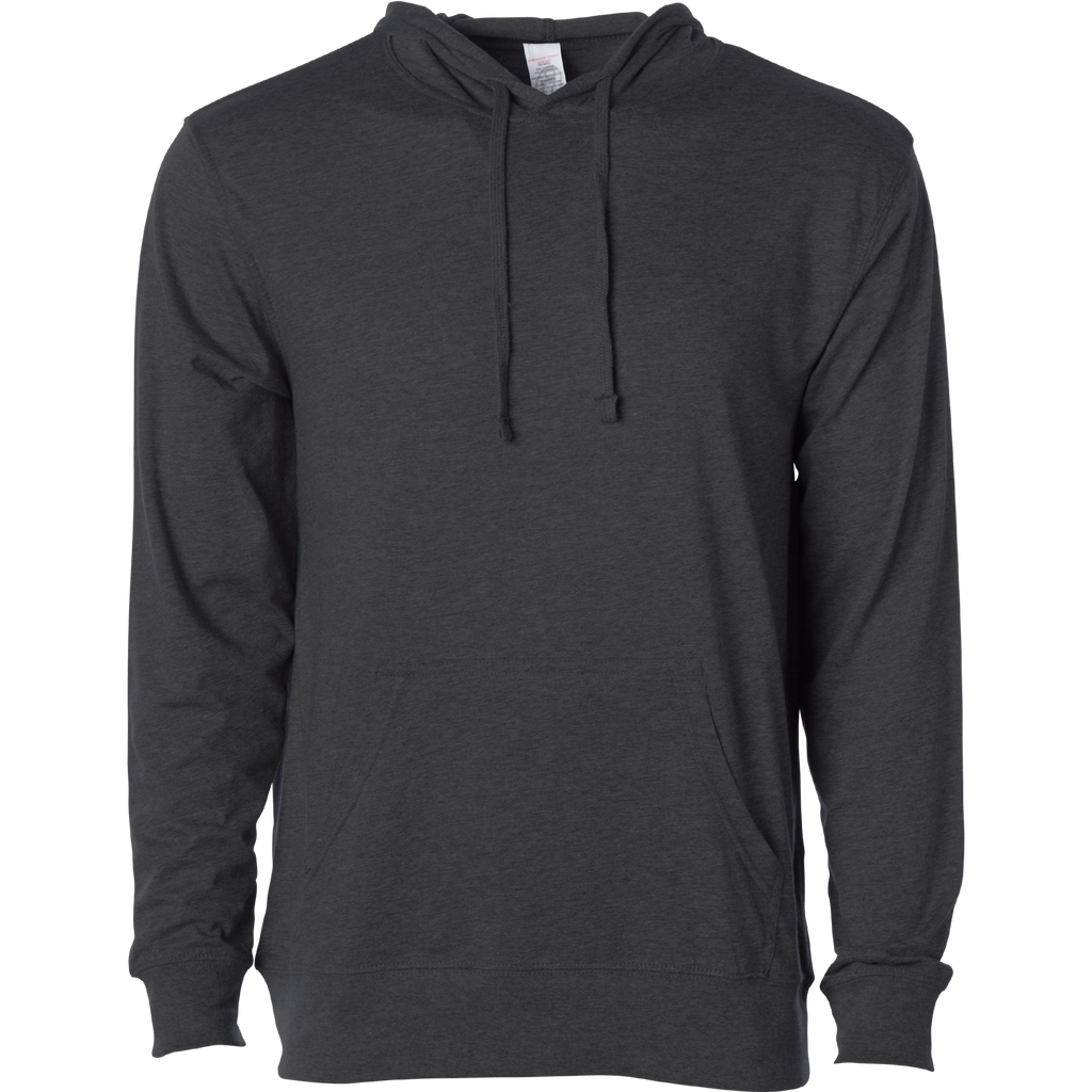Independent Trading Co. SS150J, Lightweight Jersey Hooded Pullover, Charcoal Heather