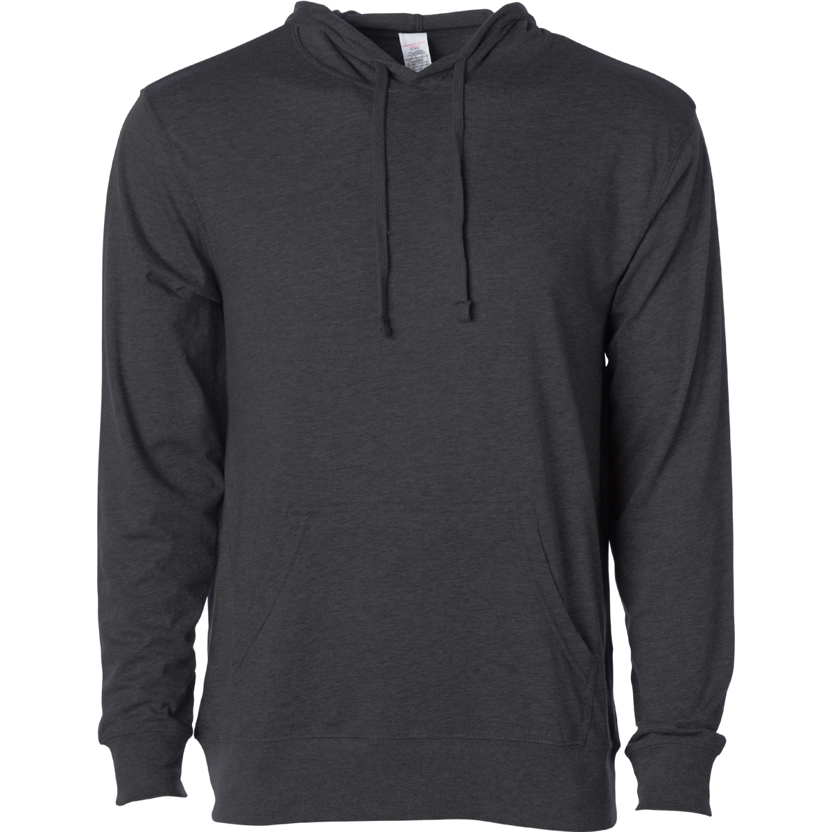 INDEPENDENT SS150J, Lightweight Jersey Hooded Pullover, Charcoal Heather