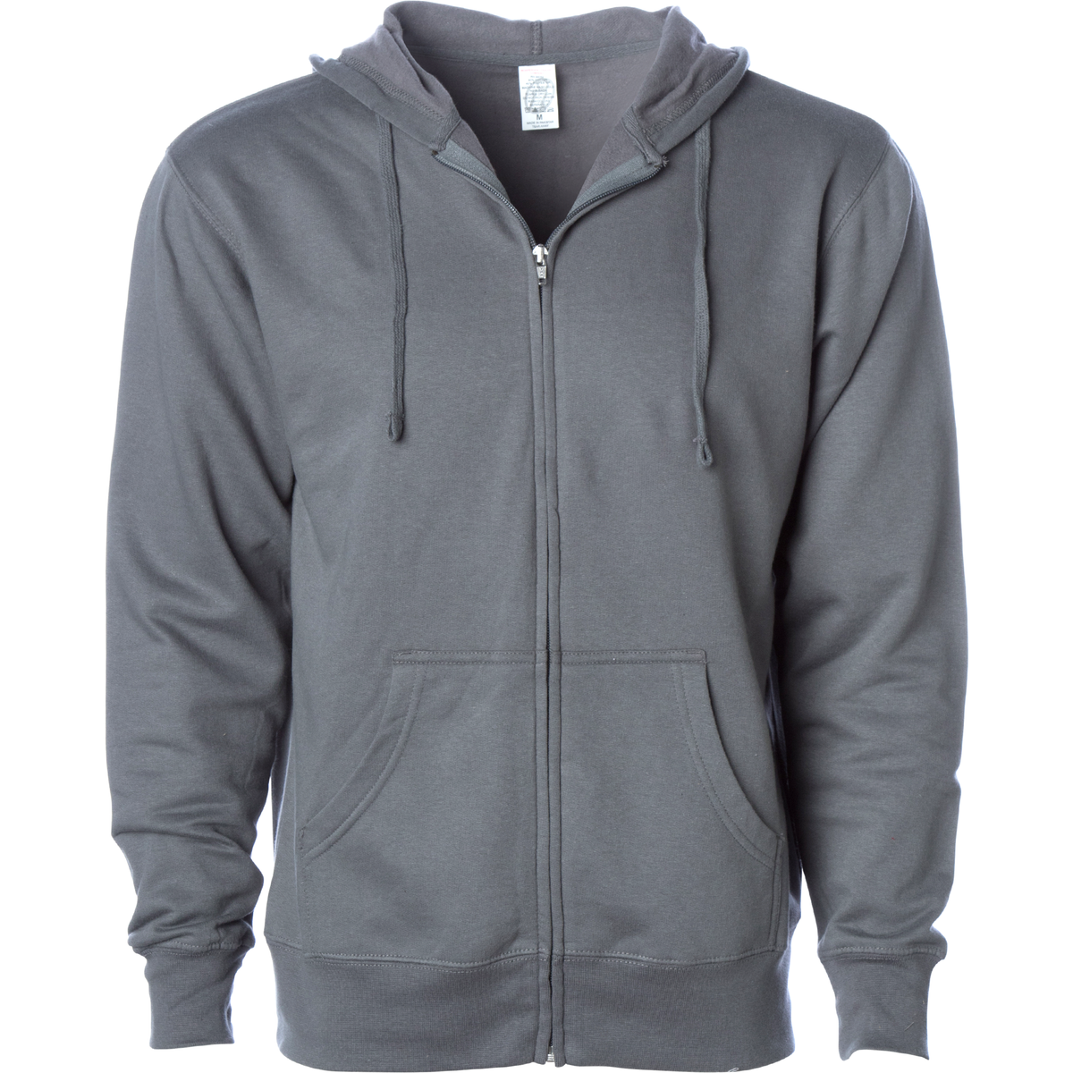 INDEPENDENT SS4500Z-P1, Ss4500z - Midweight Zip Hooded Sweatshirt (colors A-c), Charcoal