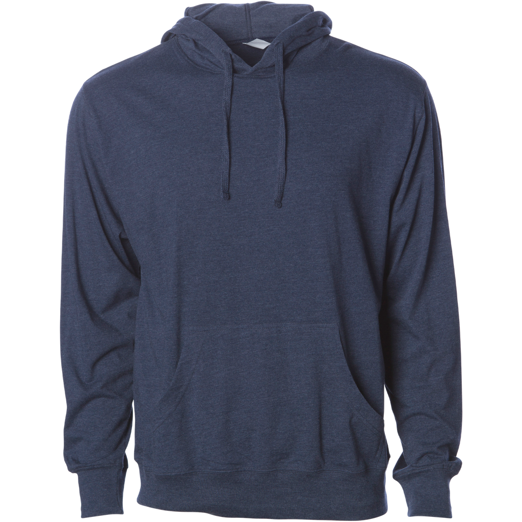 INDEPENDENT SS150J, Lightweight Jersey Hooded Pullover, Classic Navy Heather