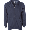 INDEPENDENT SS4500Z-P2, Ss4500z - Midweight Zip Hooded Sweatshirt (classic Navy Heather, Forest Camo), Classic Navy Heather