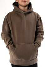 INDEPENDENT IND4001YPD, Youth Heavyweight Pigment Dye Hoodie, Pigment Clay
