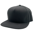 NISSI CAPS GNV-OTS001P5, - 5 Panels High Profile Flat Bill, Dark Grey