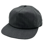 NISSI CAPS GNV-1040SB, 5 Panels Mid Profile Flat Bill, Dark Heather