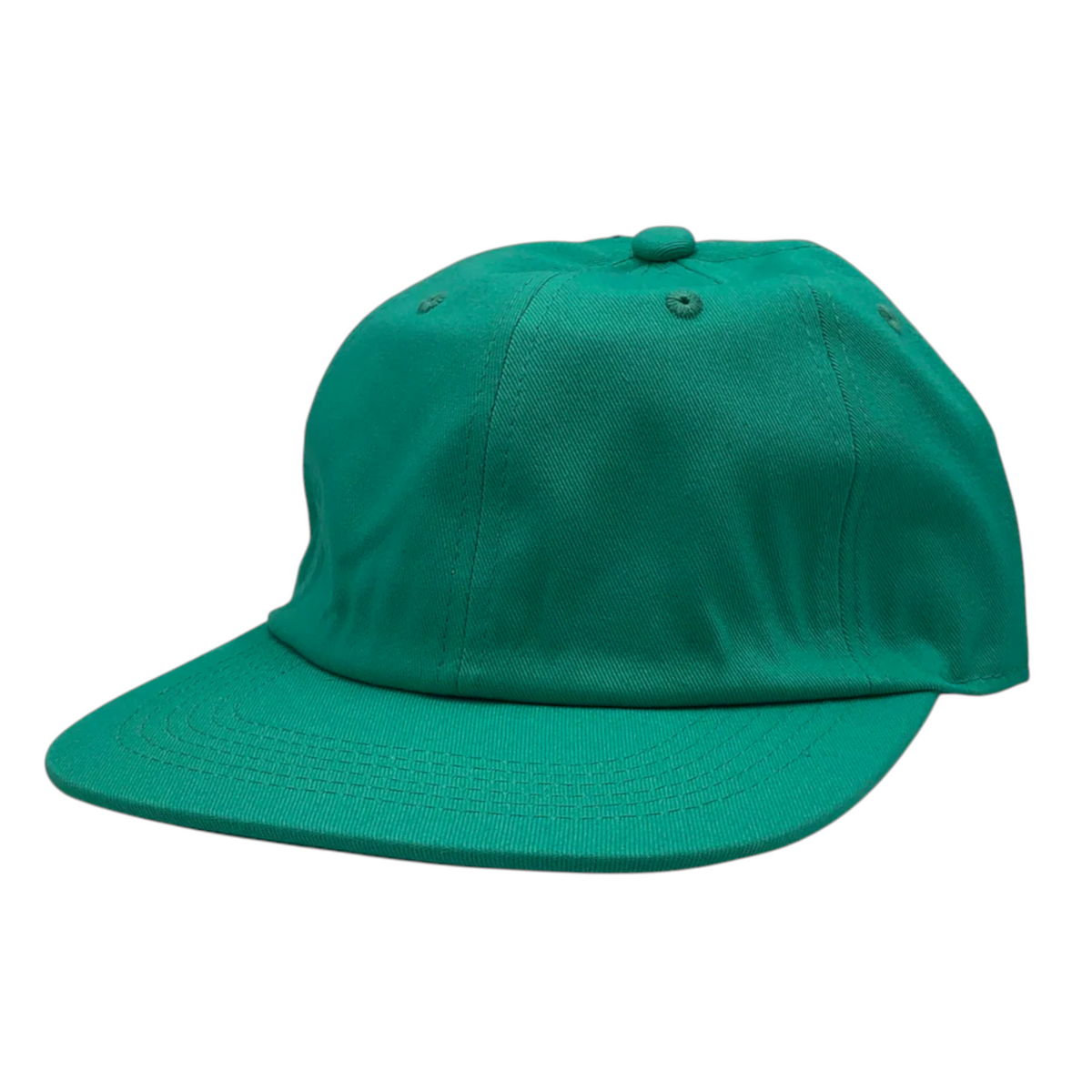NISSI CAPS GN-1004SB, Washed Cotton Flat Bill Cap, Dark Mint