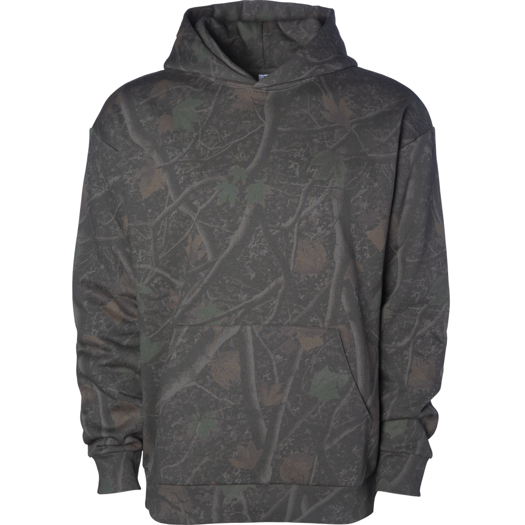 INDEPENDENT IND330BLV-P1, Ind330blv - Boulevard 330gm Heavyweight Pullover Hood (colors A-n), Darkwood Tree Camo