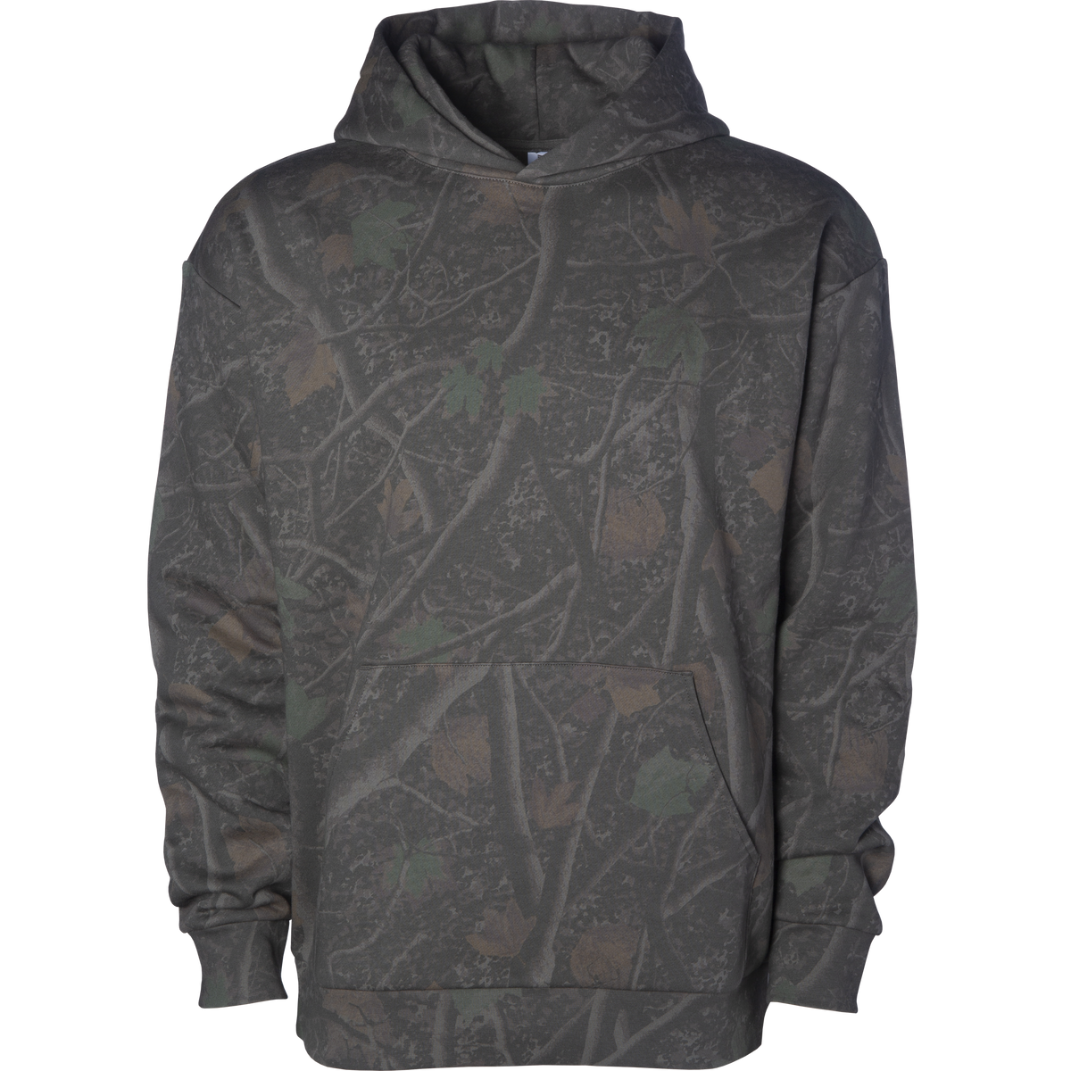 INDEPENDENT IND330BLV-P1, Ind330blv - Boulevard 330gm Heavyweight Pullover Hood (colors A-n), Darkwood Tree Camo