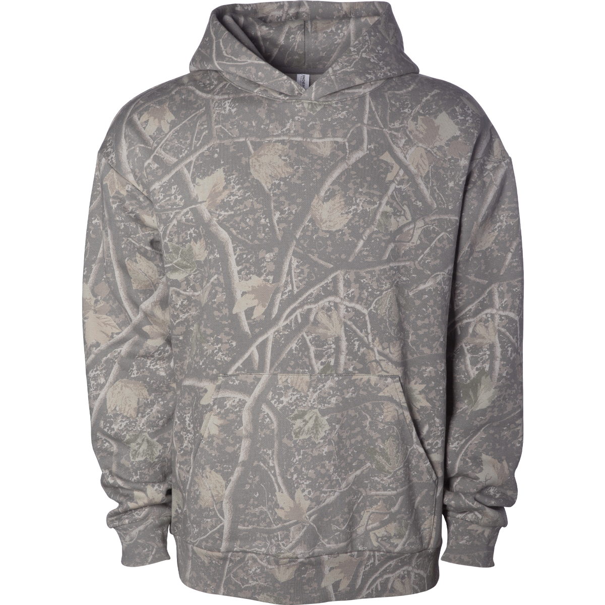 INDEPENDENT IND330BLV-P2, Ind330blv - Boulevard 330gm Heavyweight Pullover Hood (pigment Black, Storm Blue), Deadwood Tree Camo
