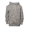 INDEPENDENT SS4001Y, Youth Midweight Pullover Hooded Sweatshirt, Deadwood Tree Camo
