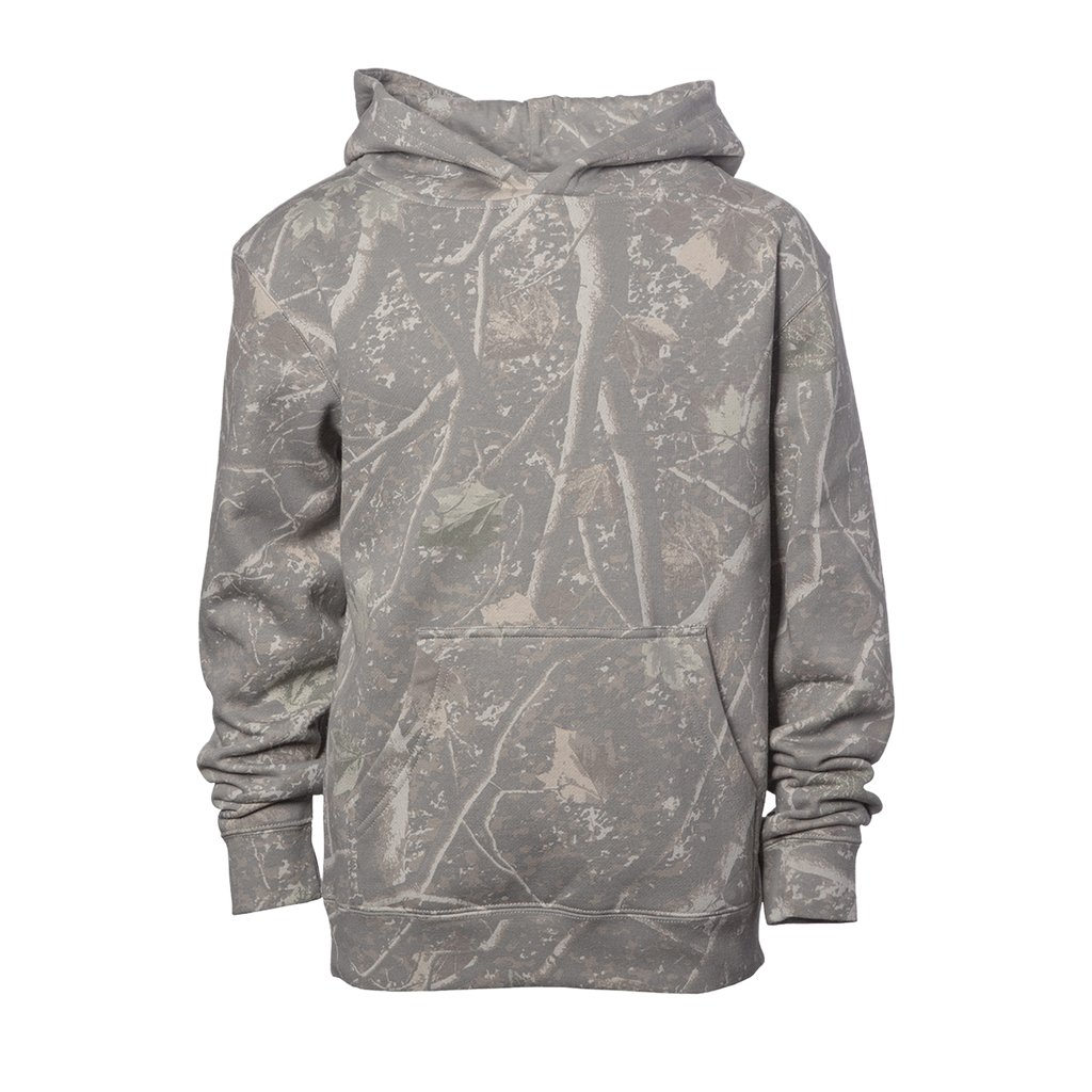 INDEPENDENT SS4001Y-P1, Ss4001y - Youth Midweight Pullover Hooded Sweatshirt (colors A-m), Deadwood Tree Camo