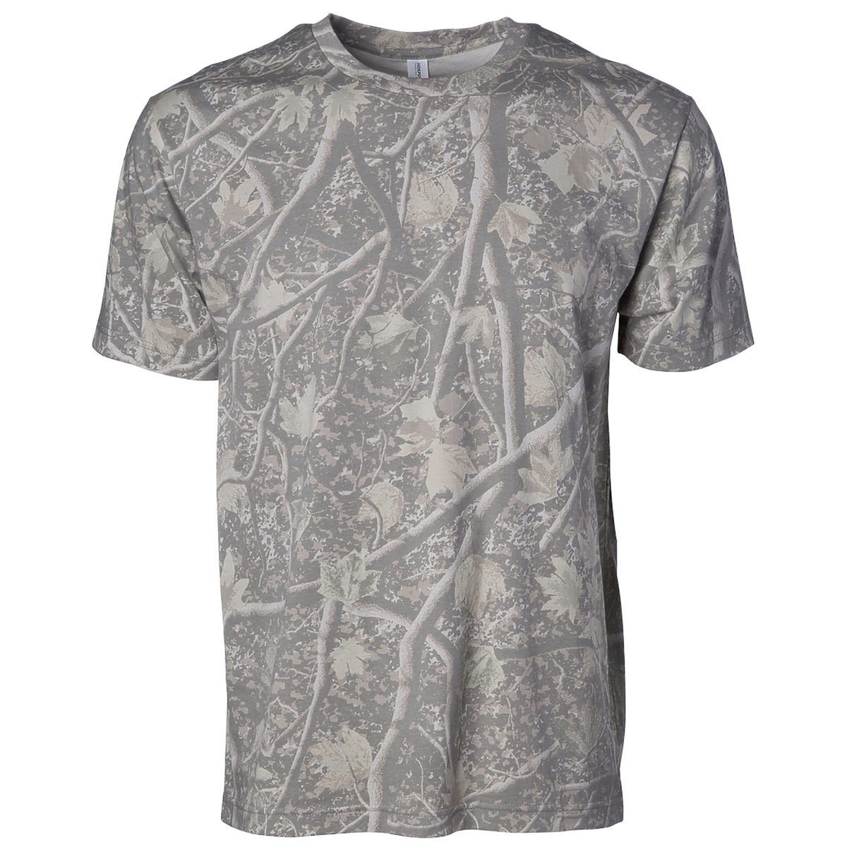 INDEPENDENT PRM180PT-P2, Prm180pt - Premium 180gsm Pigment Dye T-shirt (pigment Slate Blue, White), Deadwood Tree Camo