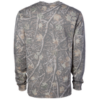 Independent Trading Co. PRM180SLT, Premium 180gsm Long Sleeve T-shirt, Deadwood Tree Camo