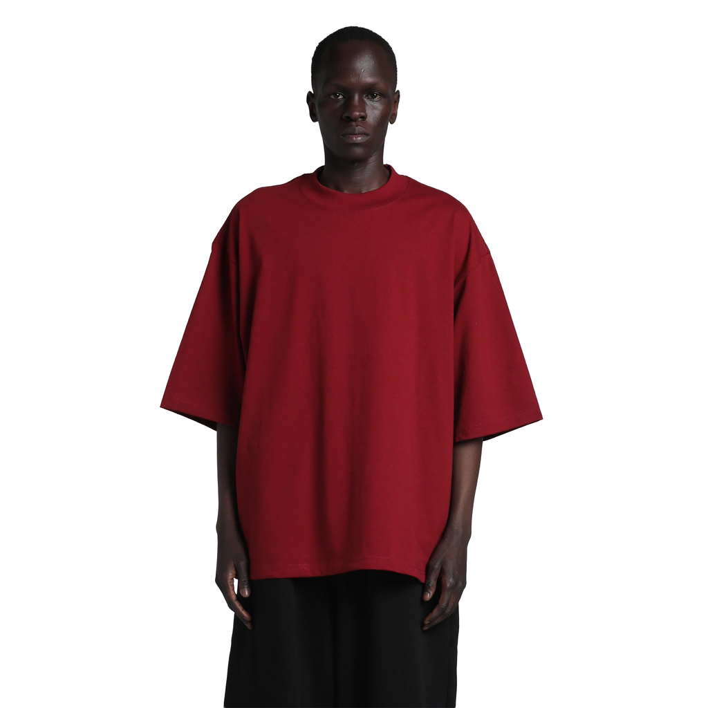 SHAKA WEAR Max Heavyweight Oversized tee, - 7.5 Oz, Burgundy