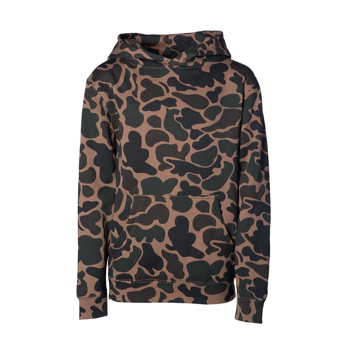 INDEPENDENT SS4001Y-P1, Ss4001y - Youth Midweight Pullover Hooded Sweatshirt (colors A-m), Duck Camo