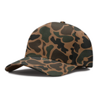 Independent Trading Co. INDHAT5P, Five Panel Classic Twill Snapback Hat, White Deadwood Tree Camo