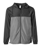 INDEPENDENT EXP54LWZ, Lightweight Windbreaker Jacket, Black Graphite