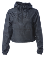 INDEPENDENT EXP64CRP, Women's Lightweight Crop Windbreaker, Black Camo