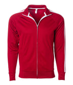 INDEPENDENT EXP70PTZ, Unisex Lightweight Poly-tech Track Jacket, Brick Red