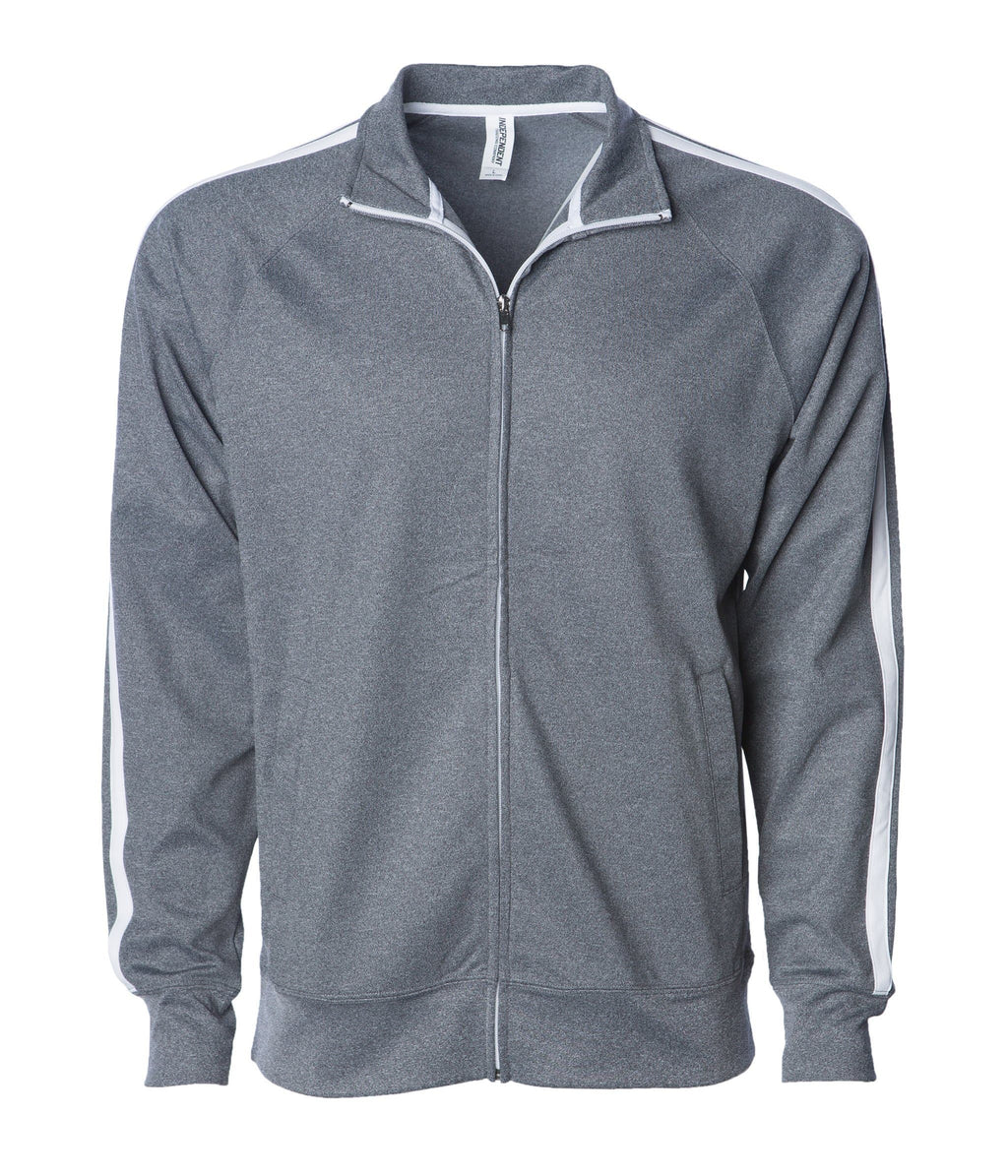 INDEPENDENT EXP70PTZ, Unisex Lightweight Poly-tech Track Jacket, Gunmetal Heather