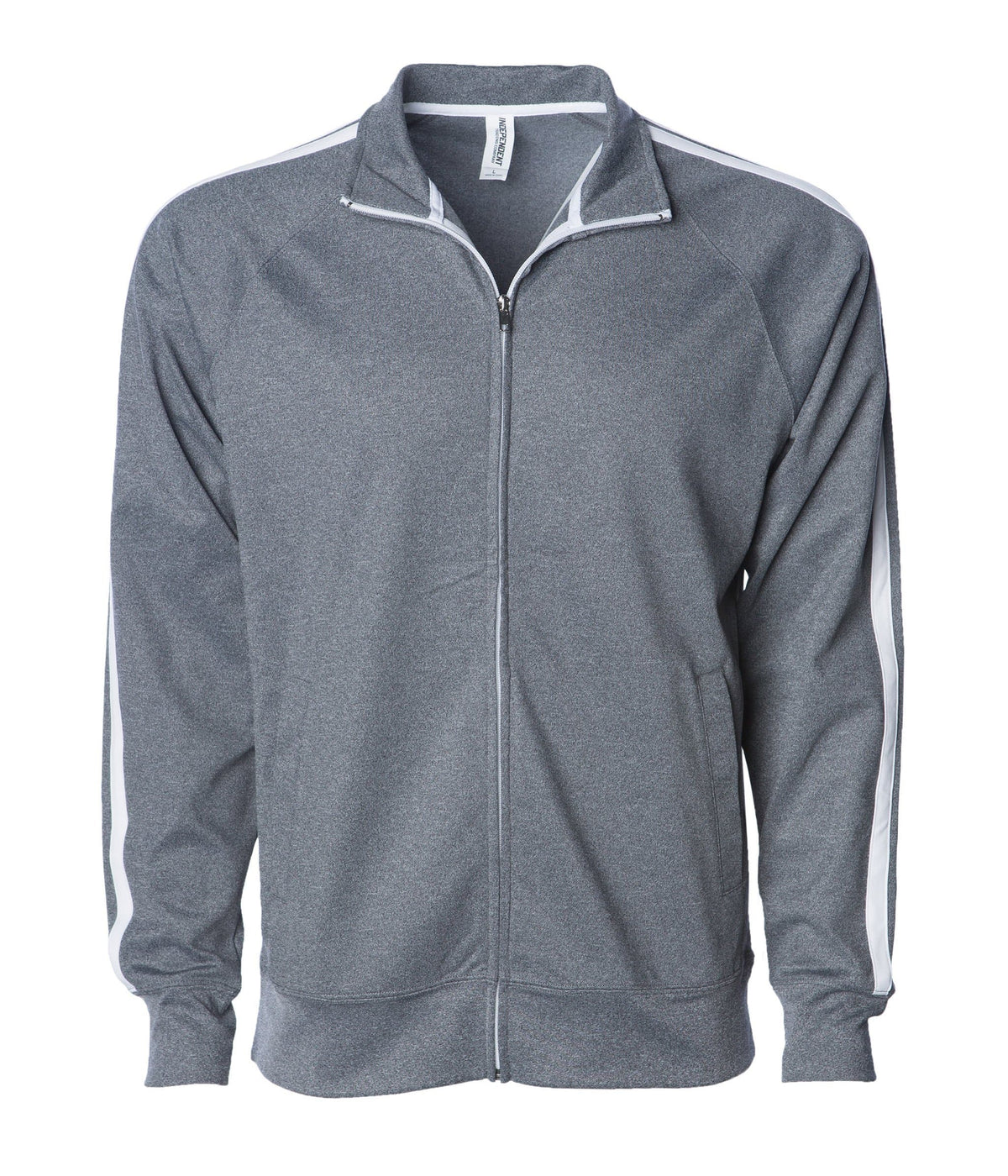 INDEPENDENT EXP70PTZ, Unisex Lightweight Poly-tech Track Jacket, Gunmetal Heather