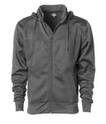 INDEPENDENT EXP80PTZ, Poly-tech Zip Hooded Sweatshirt, Charcoal Solid