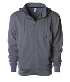 INDEPENDENT EXP80PTZ, Poly-tech Zip Hooded Sweatshirt, Gunmetal
