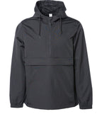 INDEPENDENT EXP94NAW, Water Resistant Windbreaker Anorak Jacket, Black